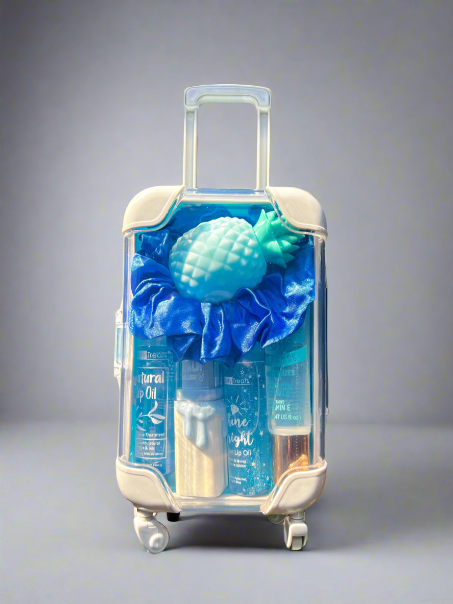 Mini Suitcase Cosmetic Organizer – Travel-Friendly Beauty Storage (Random color)