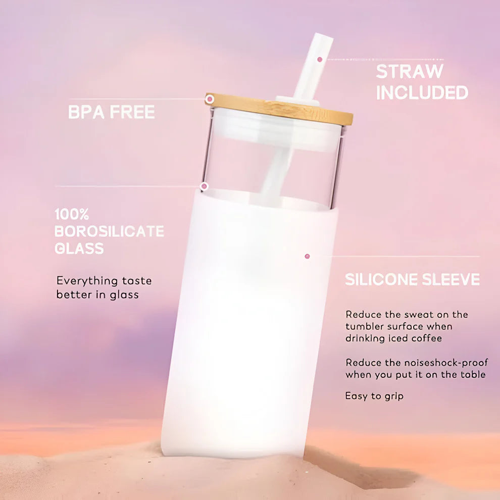 Borosilicate Glass Bottle Tumbler - 550 ml