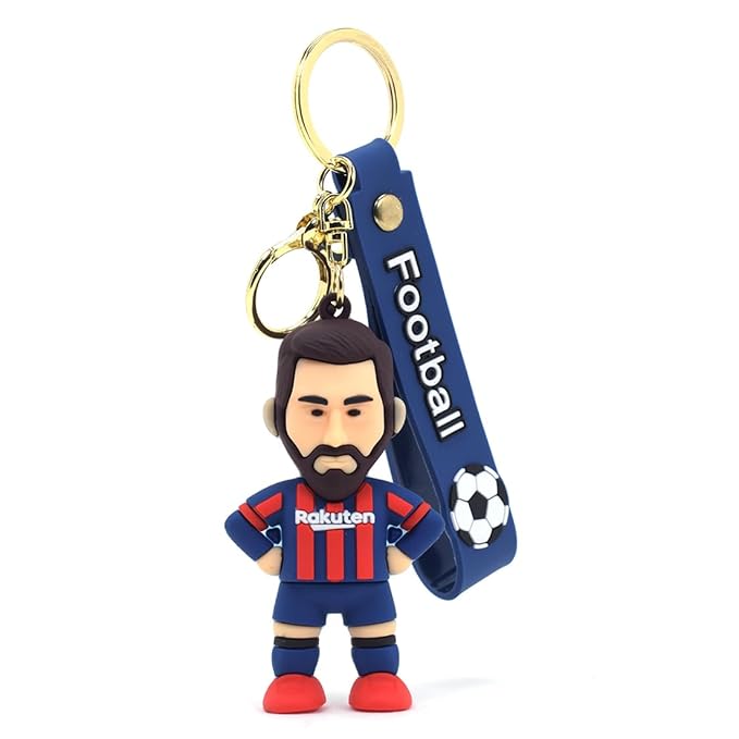 Goal Getter: Messi 3D Keychain with Ribbon – For Ultimate Football Fans & Collectors