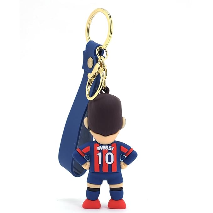 Goal Getter: Messi 3D Keychain with Ribbon – For Ultimate Football Fans & Collectors