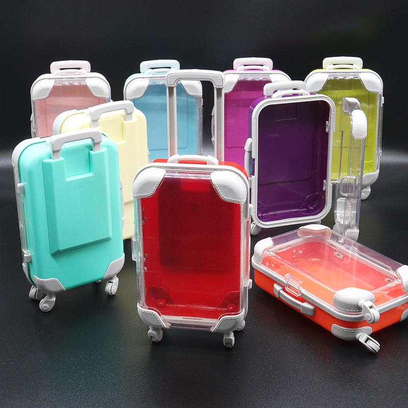 Mini Suitcase Cosmetic Organizer – Travel-Friendly Beauty Storage (Random color)