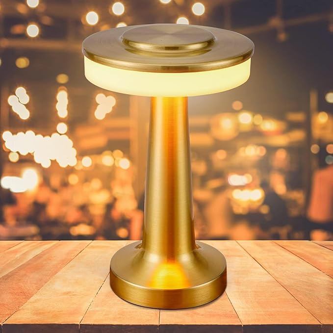 LumiGlow Touch Lamp — Modern Rechargeable Nightstand Light