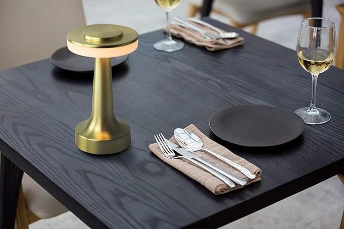 LumiGlow Touch Lamp — Modern Rechargeable Nightstand Light