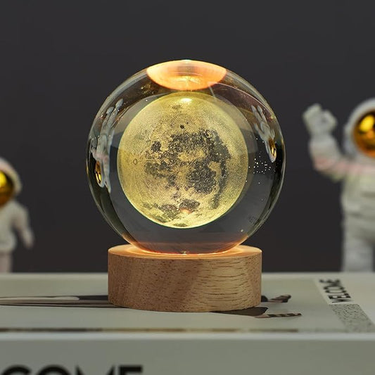 LunaGlow 3D Crystal Moon Lamp
