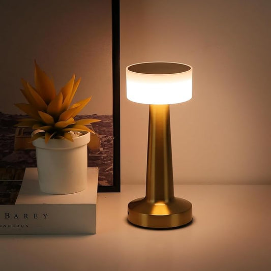VibeLite Metallic Table Lamp - Set the Mood, Anytime. Metallic Magic at Your Fingertips
